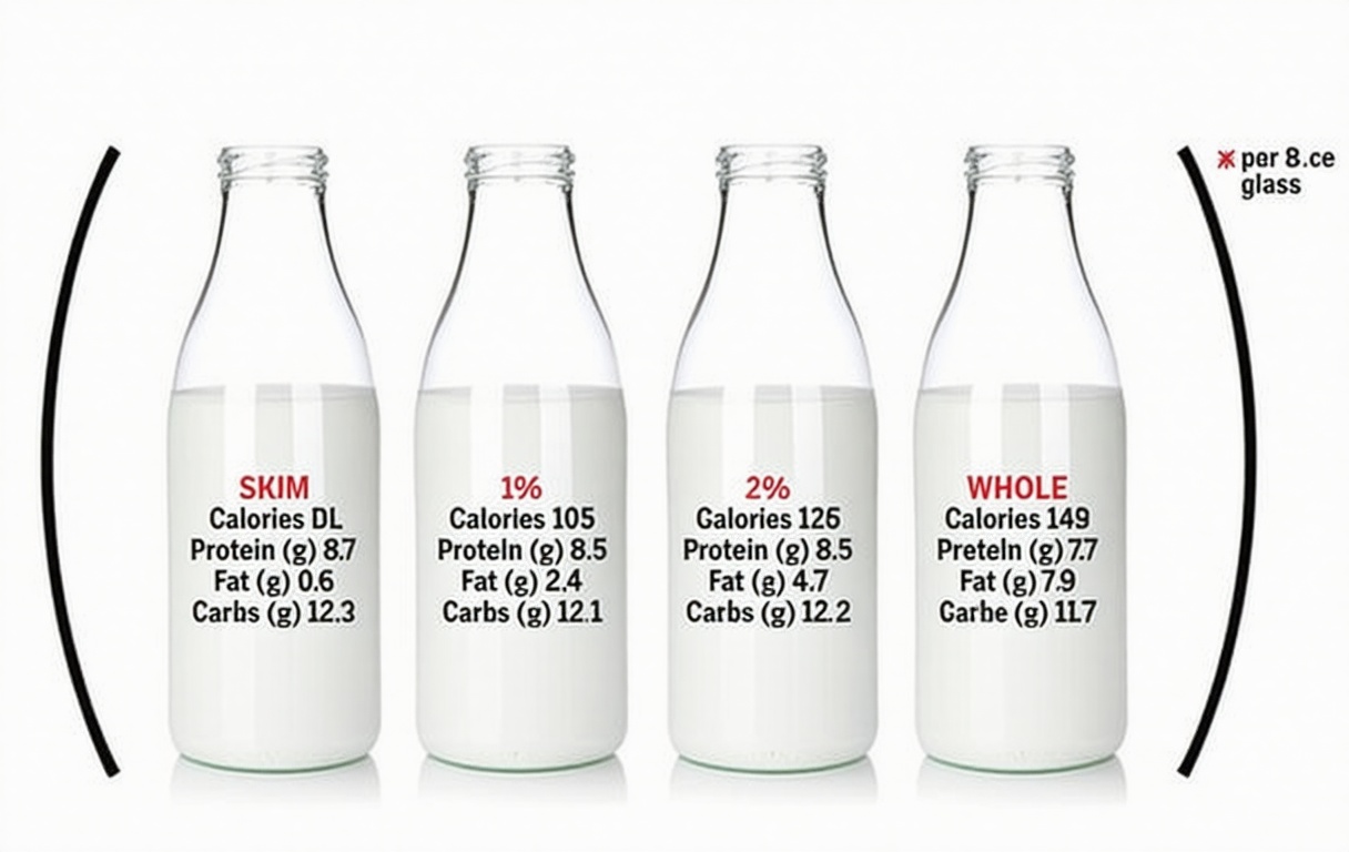 How Much Fat is in Whole Milk and Its Protein Content?
