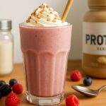 Beef fat and strawberry protein smoothie recipe