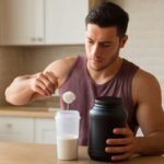 A scoop of cake batter protein powder and its custom variations