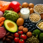 Foods high in fiber and fiber-rich meal ideas with realistic portions for breakfast, lunch, and dinner.
