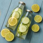 A refreshing glass of lemon water highlighting lemon water benefits and its potential benefits of drinking lemon water.