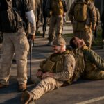 Rucking and ruck running fitness activity